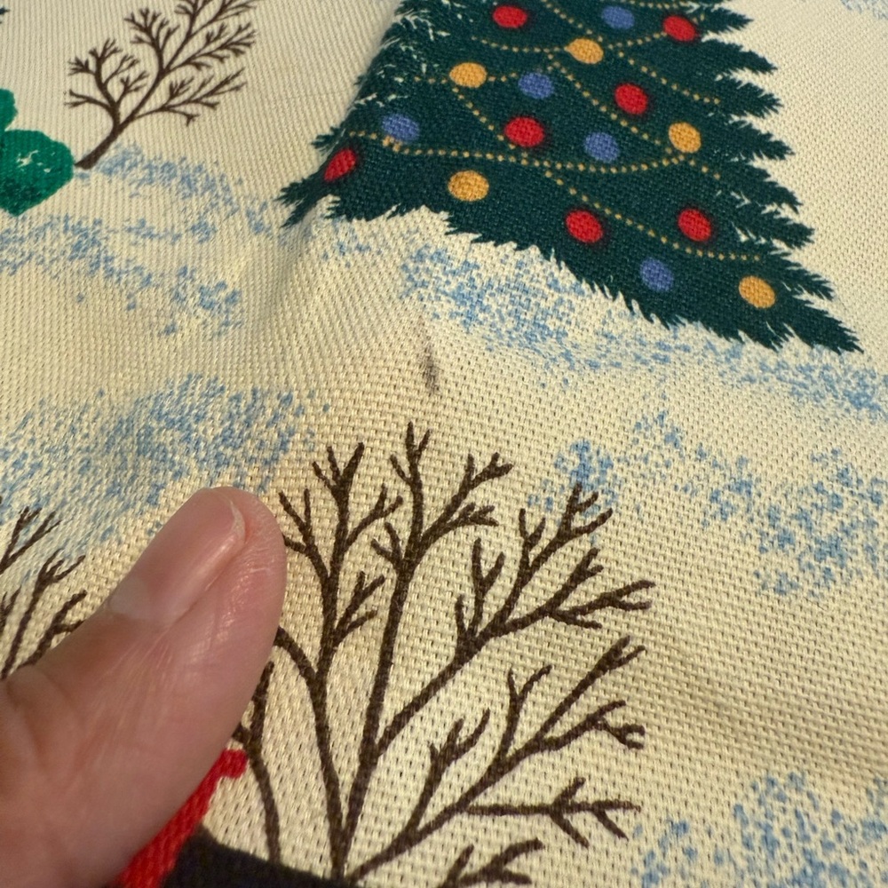 1992 vintage Fabric Traditions heart of the country of Christmas apron. Handmade - Picture 10 of 10